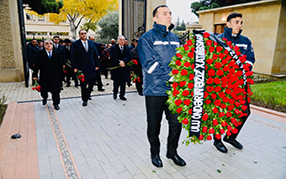 12 December the commemoration day of the national leader Heydar Aliyev.