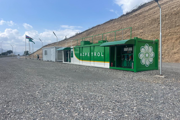 The "Azpetrol" company put into operation the Modular type Gas Station in Lachin district.